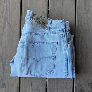 Levi's SilverTab Baggy Loose Fit Denim Jeans Light Wash 33x30 Vintage 90s Mens